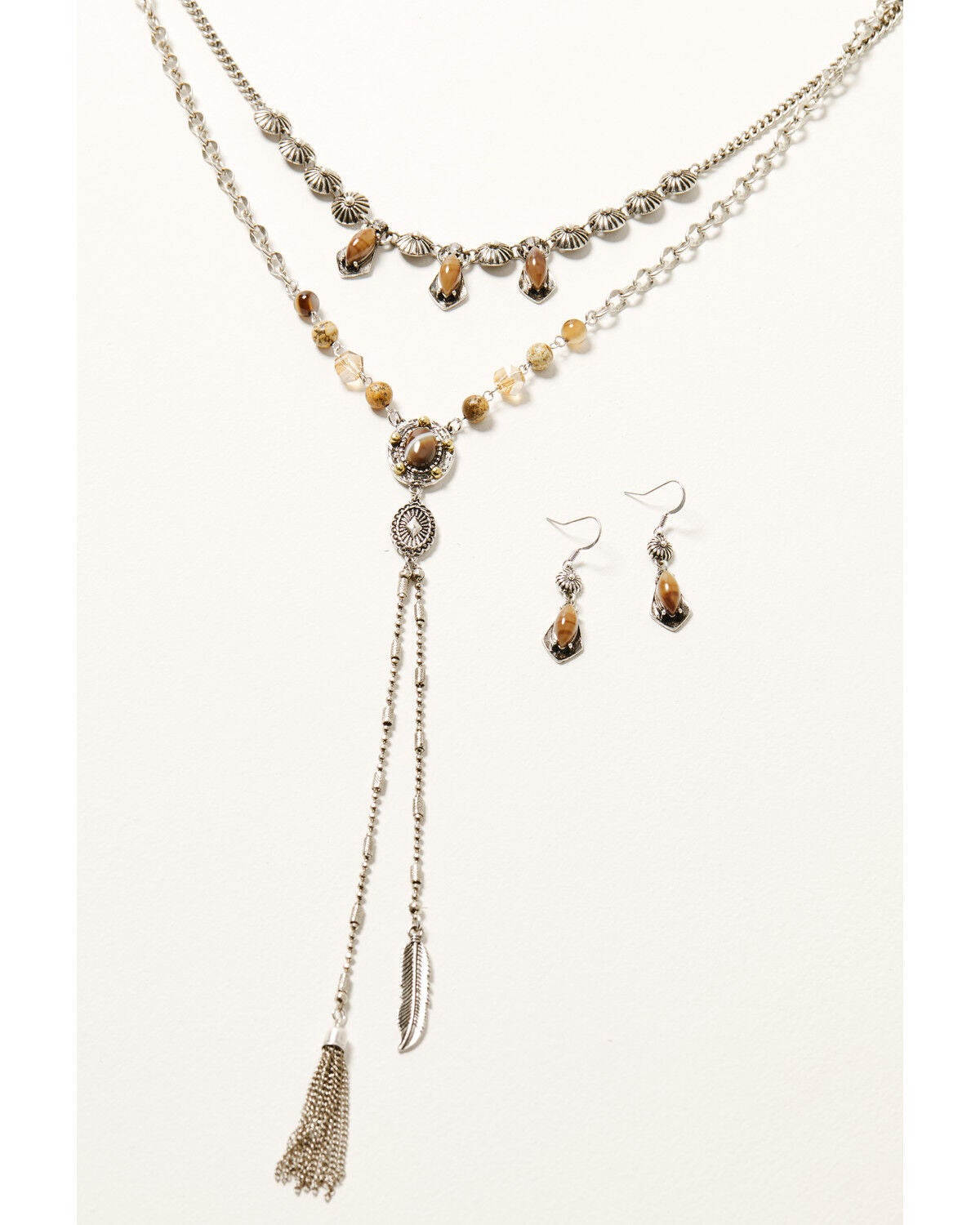 Shyanne Women's Heritage Valley Jewelry Set - 2 Piece, Silver, hi-res