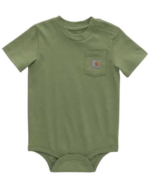 Image #1 - Carhartt Infant Boys' Short Sleeve Onesie, Green, hi-res