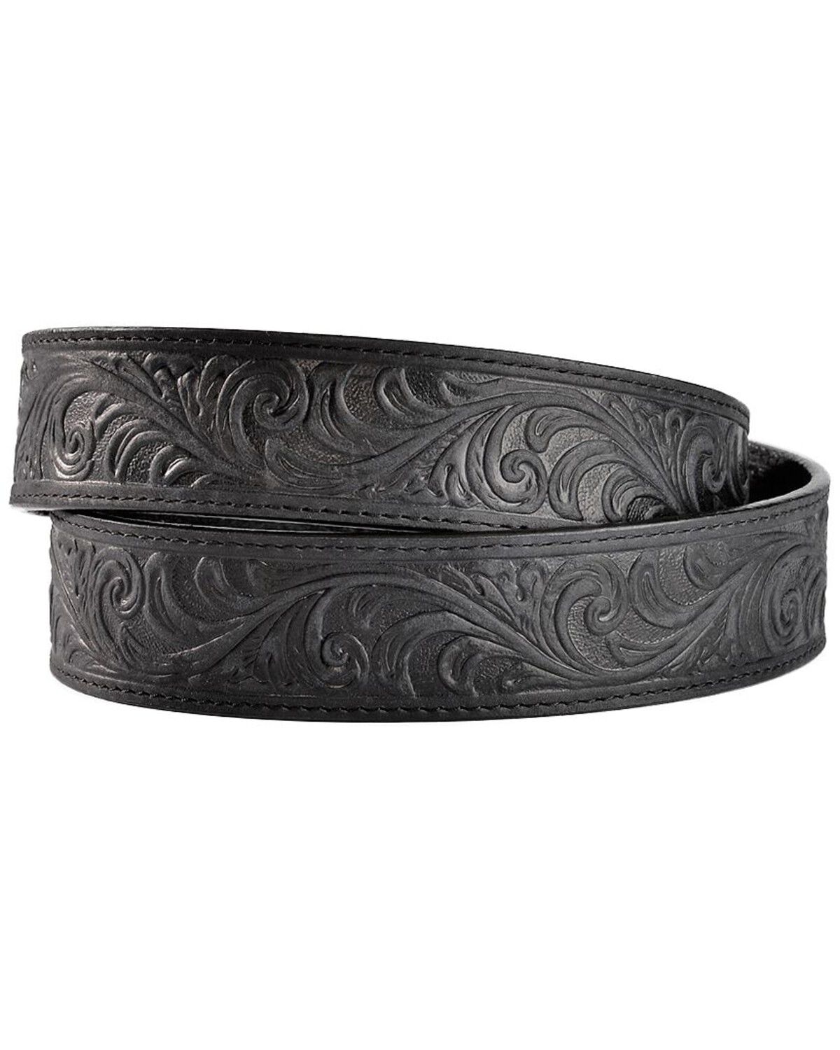Black Hand Tooled Western Belt | Sheplers