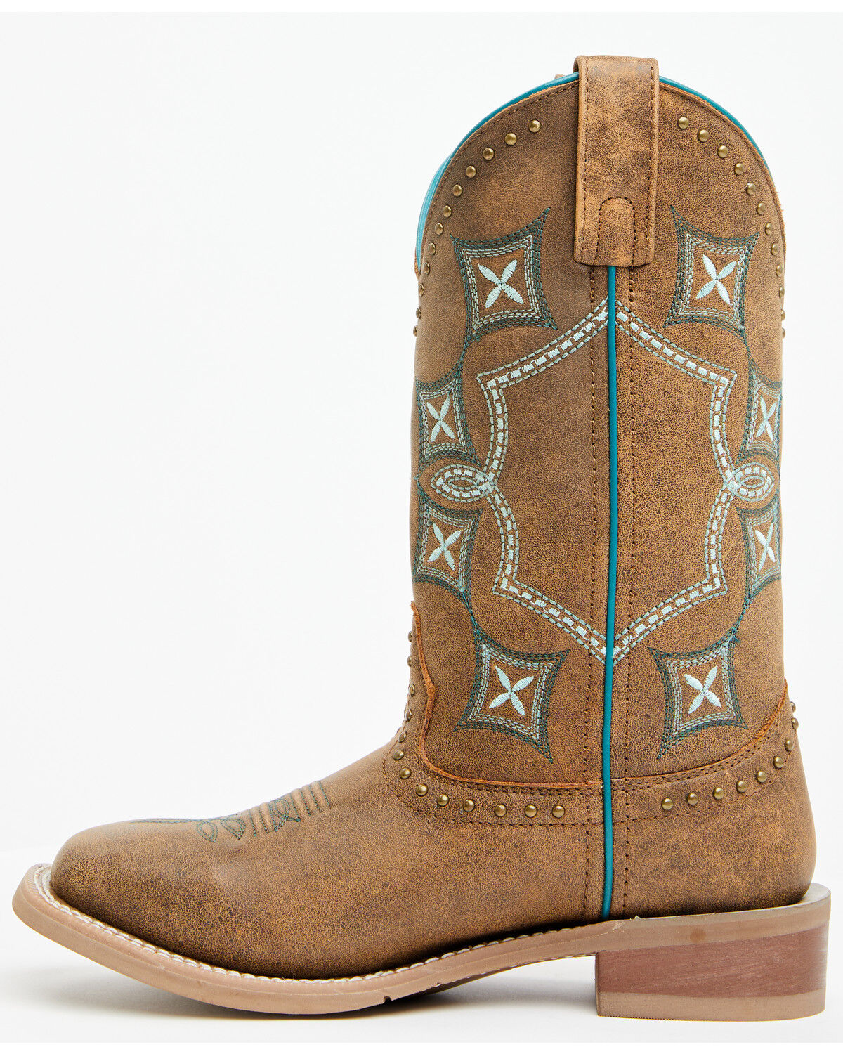 Image #3 - Laredo Women's Addie Western Boots - Broad Square Toe, Tan, hi-res