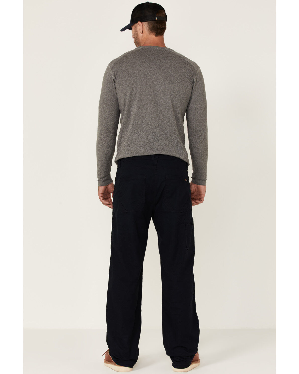 Image #4 - Hawx Men's Navy Ripstop Stretch Work Pants, Navy, hi-res