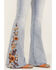 Image #2 - Driftwood Women's Light Wash High Rise Falling Sunflower Flare Jeans, Light Wash, hi-res