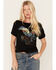 American Highway Women's Born To Be Wild Graphic Tee , Black, hi-res