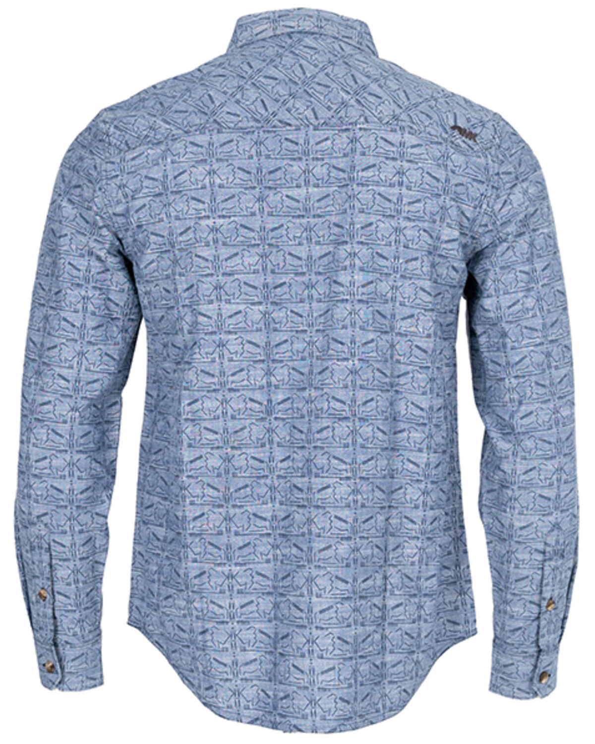 Image #2 - Mountain Khakis Men's Bison Etch Shirt, Navy, hi-res
