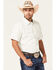 Cody James Men's Liberty Hill Floral Print Short Sleeve Snap Western Shirt , Cream, hi-res