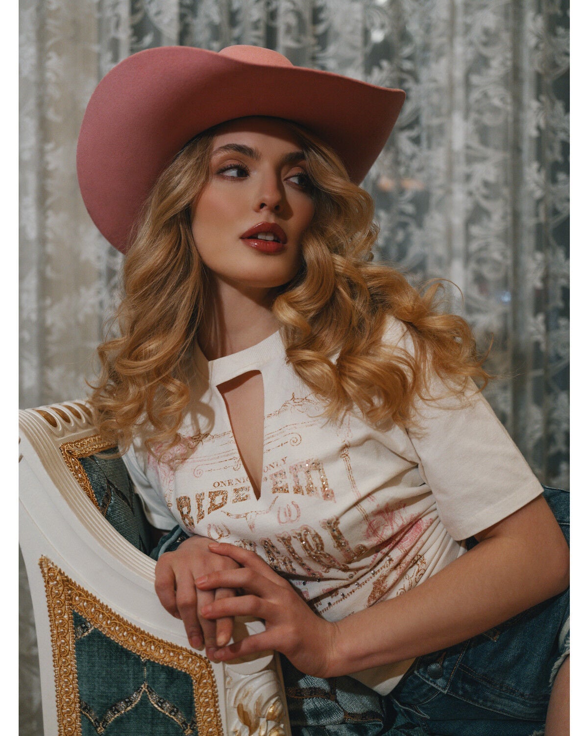 Image #3 - Idyllwind Women's Ride Em Cowgirl Short Sleeve Graphic Tee, Cream, hi-res