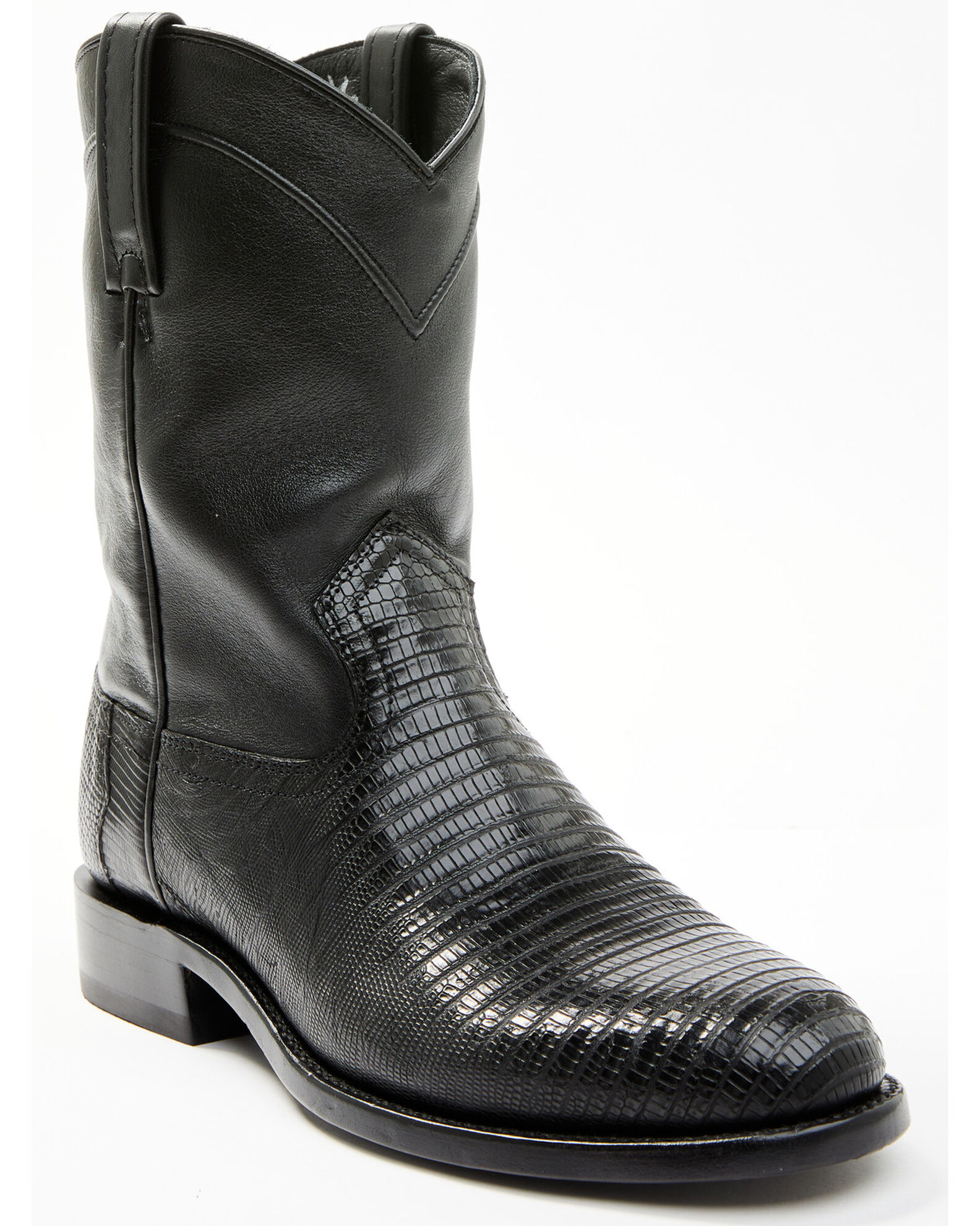 Justin lizard roper boots top