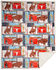 Image #2 - Carstens Home Wrangler Vintage Western Sherpa Throw Blanket, Blue, hi-res