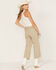Image #3 - Unpublished Denim Women's Oyster High Rise Gemma Cropped Straight Jeans, Taupe, hi-res