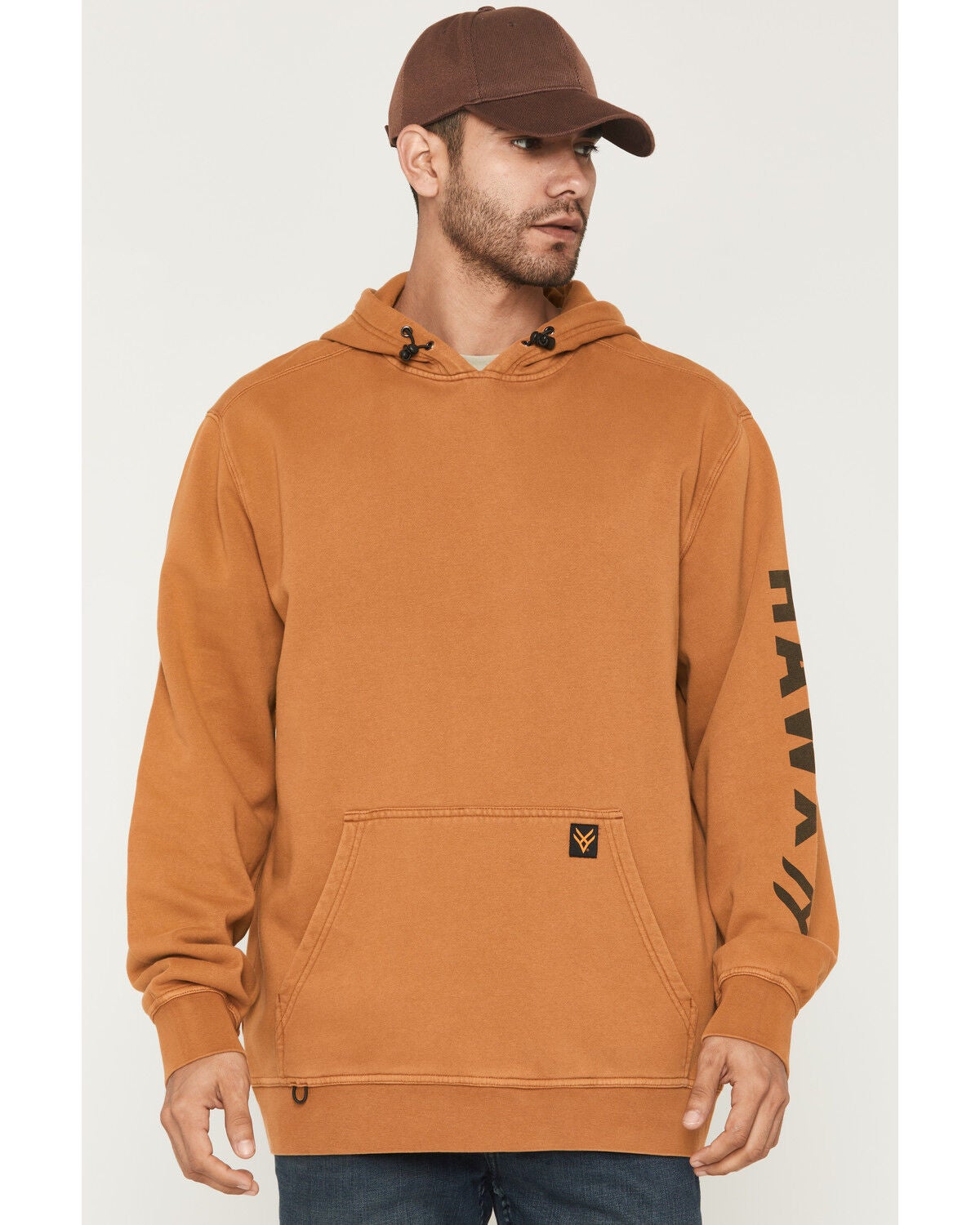 Hawx Men's Pullover Hooded Sweatshirt, Rust Copper, hi-res