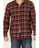 Image #3 - Brothers and Sons Men's Lane Plaid Print Long Sleeve Button-Down Western Shirt, Wine, hi-res