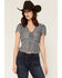 Image #1 - Idyllwind Women's Fern Flutter Sleeve Blouse, Light Blue, hi-res