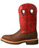 Image #2 - Twisted X Men's Lite Western Work Boots - Alloy Toe, Brown, hi-res