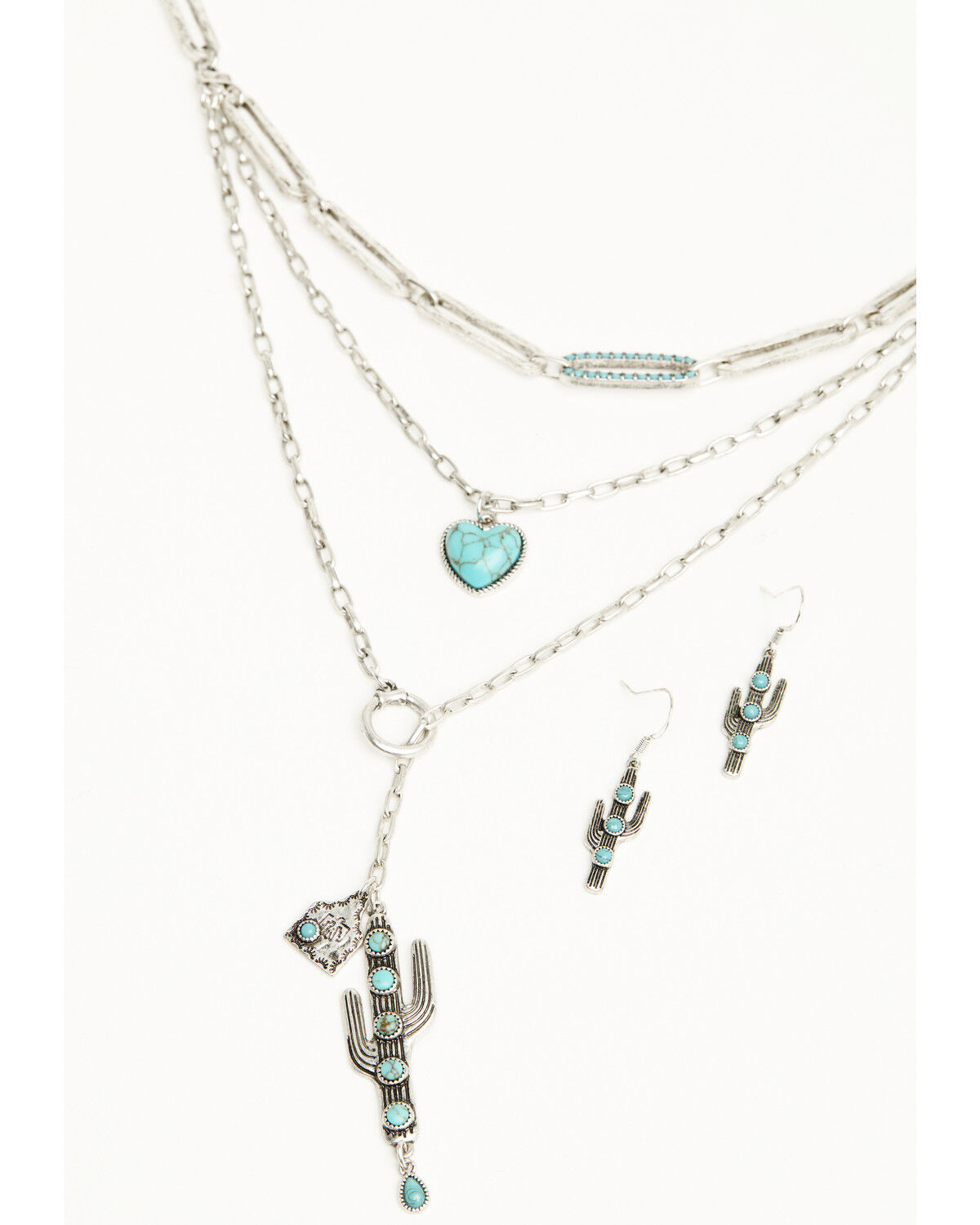 Image #1 - Shyanne Women's Wildheart Layered Jewelry Set - 2 Piece, Silver, hi-res