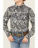 Image #3 - Cody James Boys' Showdown Paisley Print Long Sleeve Snap Western Shirt, Navy, hi-res