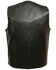Image #2 - Milwaukee Leather Men's Black Snap Front Biker Vest - Big, Black, hi-res
