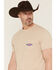 Image #3 - Wrangler Men's Logo Short Sleeve Graphic T-Shirt, Sand, hi-res