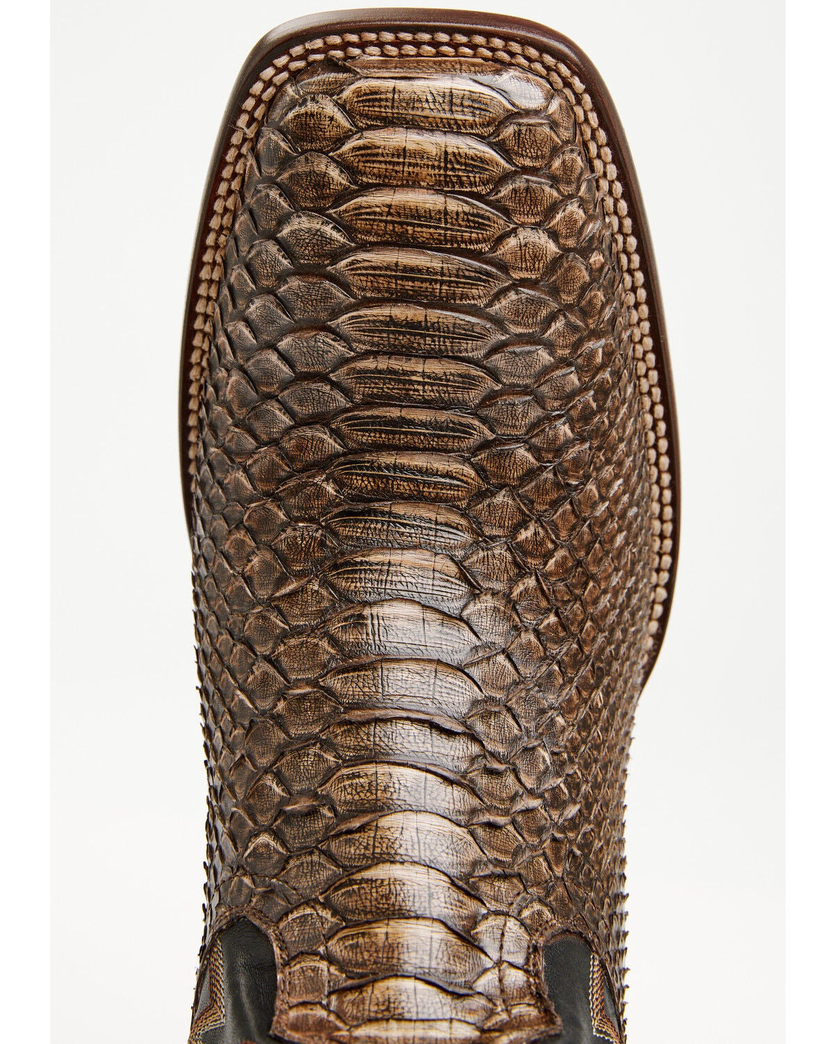 Image #6 - Cody James Men's Slyde Exotic Python Western Boots - Broad Square Toe, Brown, hi-res