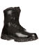 Image #1 - Rocky Men's Alphaforce Waterproof Zipper Duty Boots - Composite Toe, Black, hi-res