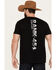 Image #3 - RANK 45® Men's Bronco Coral Short Sleeve Graphic T-Shirt, Black, hi-res
