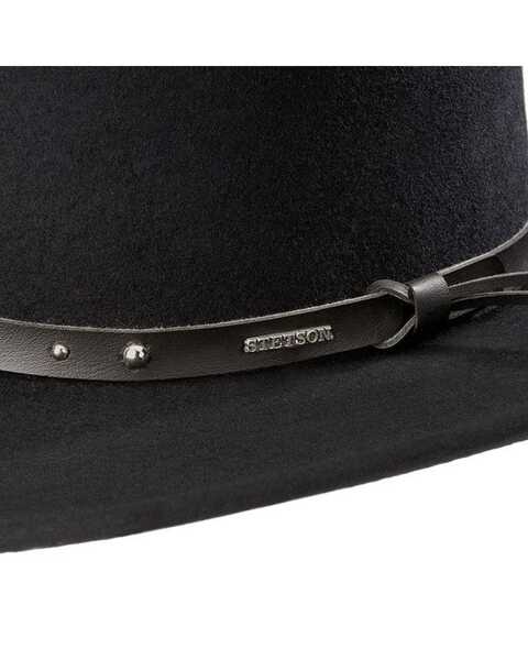 Image #2 - Stetson Men's Black Hawk Crushable Felt Western Fashion Hat, Black, hi-res