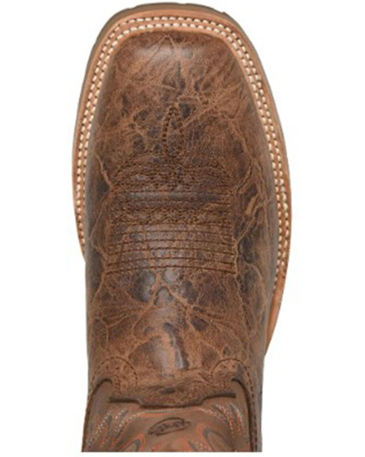 Image #5 - Double H Men's Bregman Western Boots - Broad Square Toe, Brown, hi-res