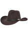 Outback Trading Co. Shy Game Crusher UPF50 Australian Wool Hat , Brown, hi-res