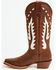 Image #3 - Justin Women's Faye Tall Western Boots - Snip Toe, Chocolate, hi-res