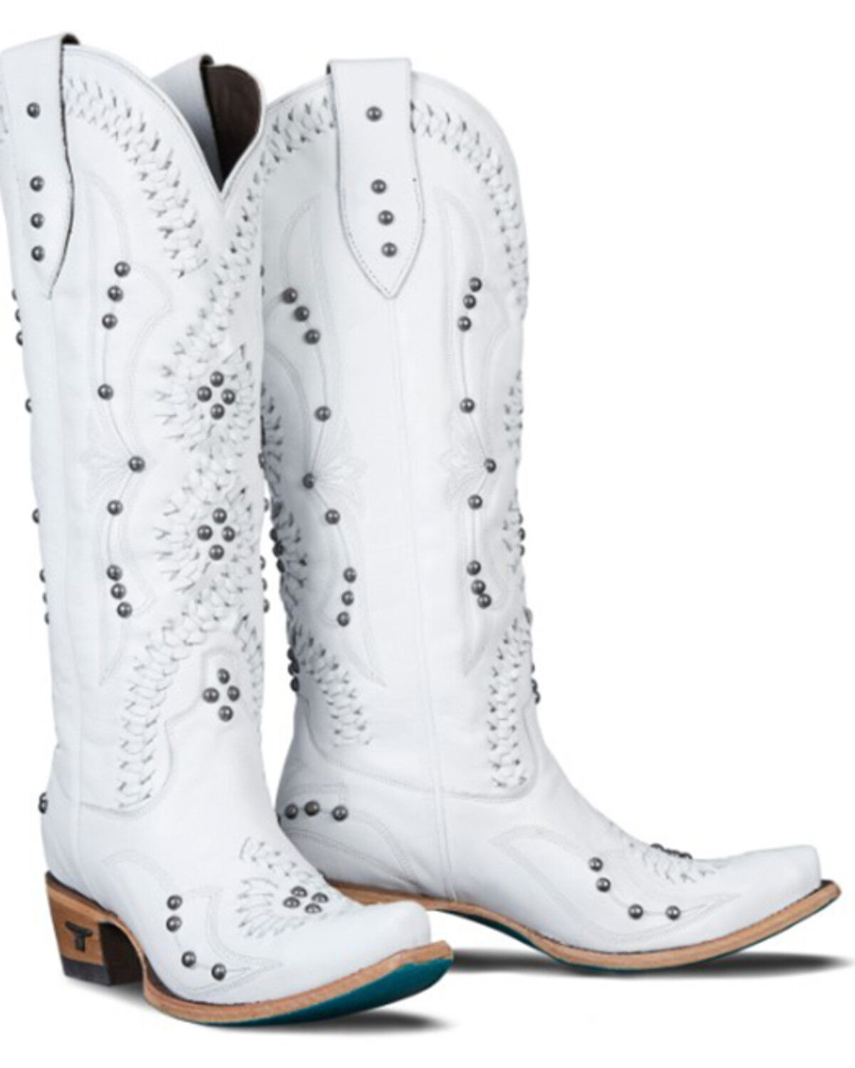 Image #1 - Lane Women's Cossette Western Boots - Snip Toe, White, hi-res