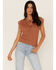 Image #1 - Heartloom Women's Griffin Knit Sweater Top, Rust Copper, hi-res