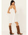Image #4 - Beyond The Radar Women's Crochet Trim Mini Dress, White, hi-res