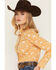 Image #2 - Wrangler Retro Women's Boot Barn Exclusive Rider Long Sleeve Snap Western Shirt, Mustard, hi-res