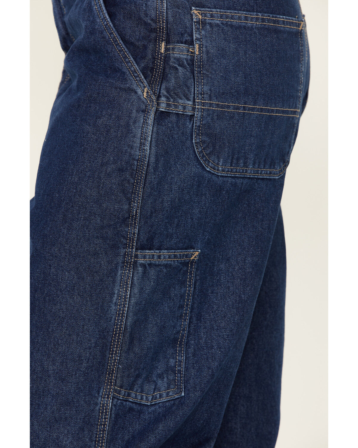 Image #5 - Carhartt Men's FR Signature Denim Dungaree Work Jeans, Denim, hi-res