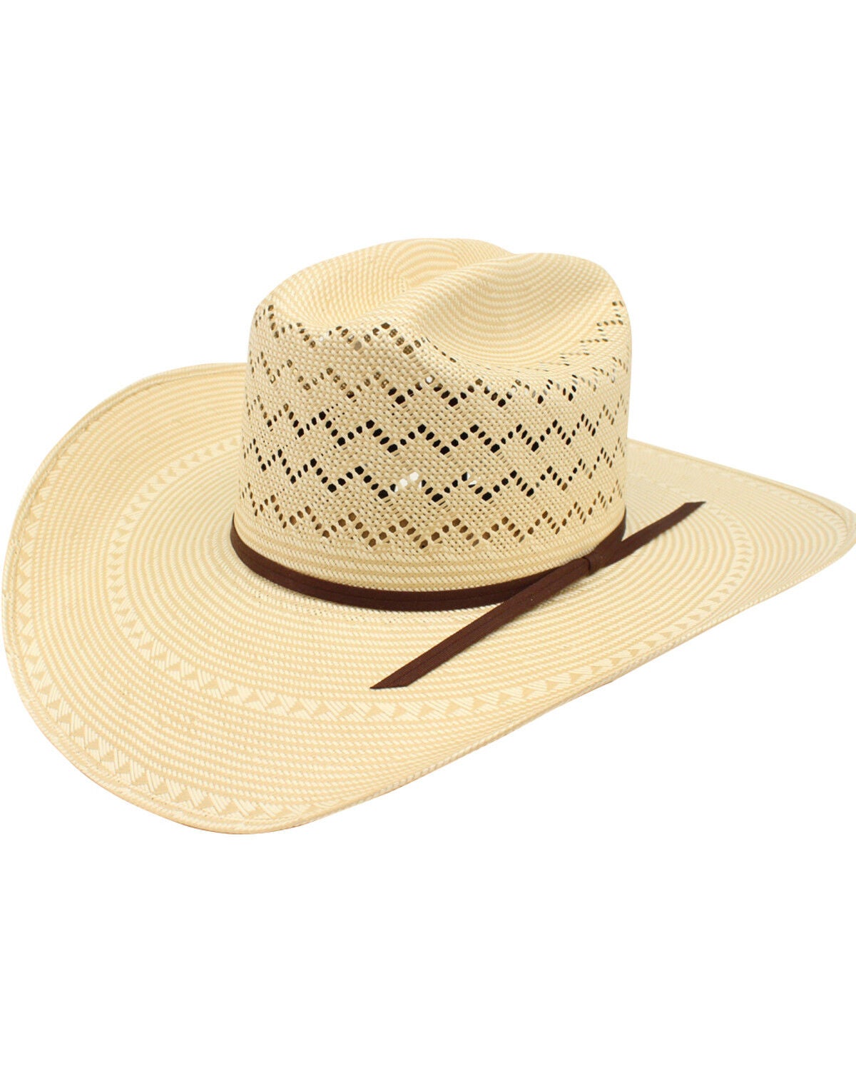 Ariat Double S 20X Straw Cowboy Hat, Natural, hi-res