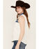 Image #2 - Wrangler Retro Women's Border Print Sleeveless Snap Western Shirt , Ivory, hi-res