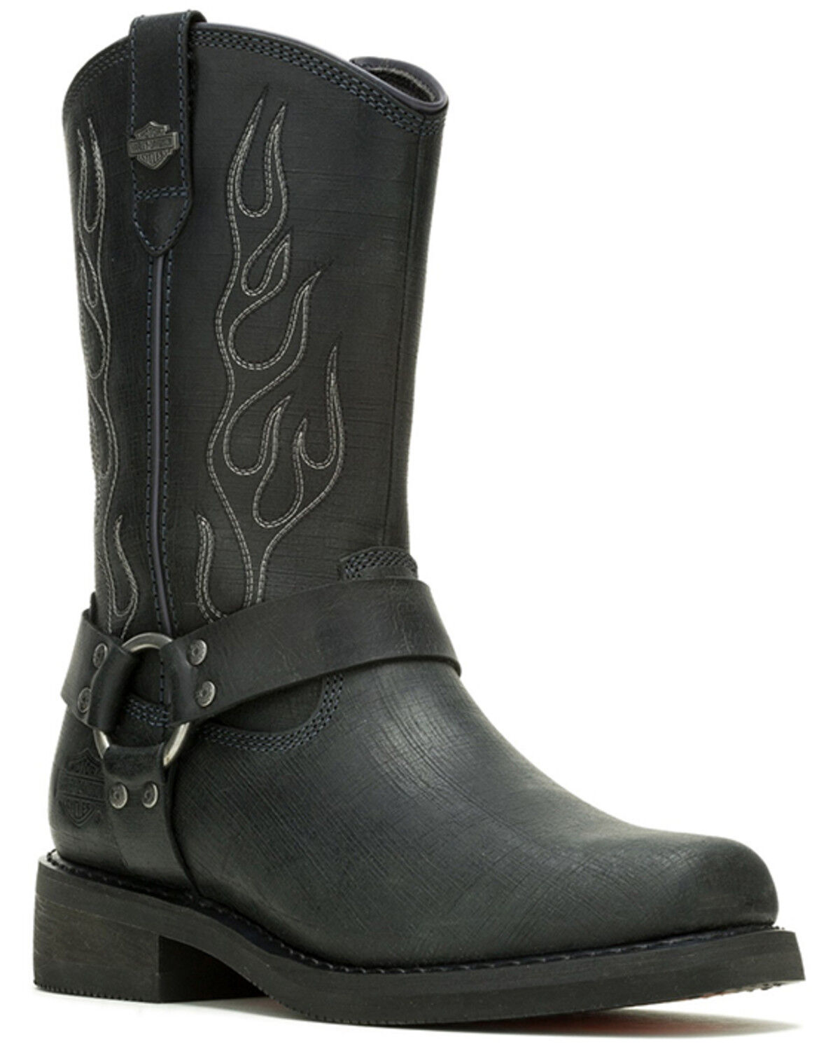 Image #1 - Harley Davidson Men's Hustin Motorcycle Boots - Square Toe, Black, hi-res