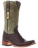 Image #1 - Tanner Mark Men's Caiman Belly Print Western Boots - Square Toe, Brown, hi-res