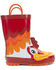 Image #2 - Western Chief Boys' Ritz Rooster Rain Boots, Red, hi-res