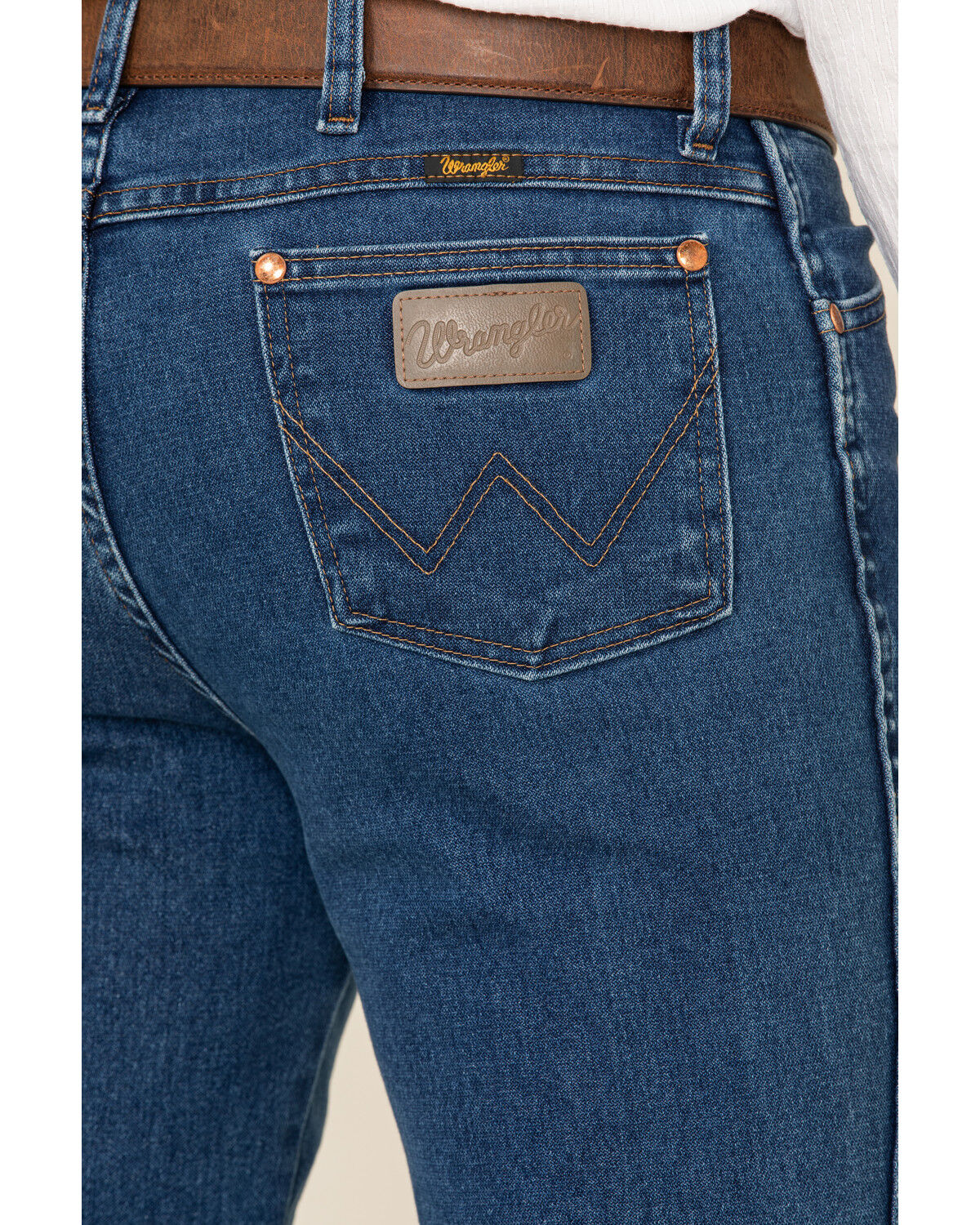 Image #4 - Wrangler Men's Active Flex Stonewash Slim Cowboy Cut Jeans, Blue, hi-res
