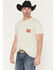 Image #2 - Miller Men's High Life Moon Short Sleeve Graphic T-Shirt, Natural, hi-res