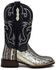 Dan Post Women's Exotic Karung Snake Western Boot - Broad Square Toe , Black, hi-res