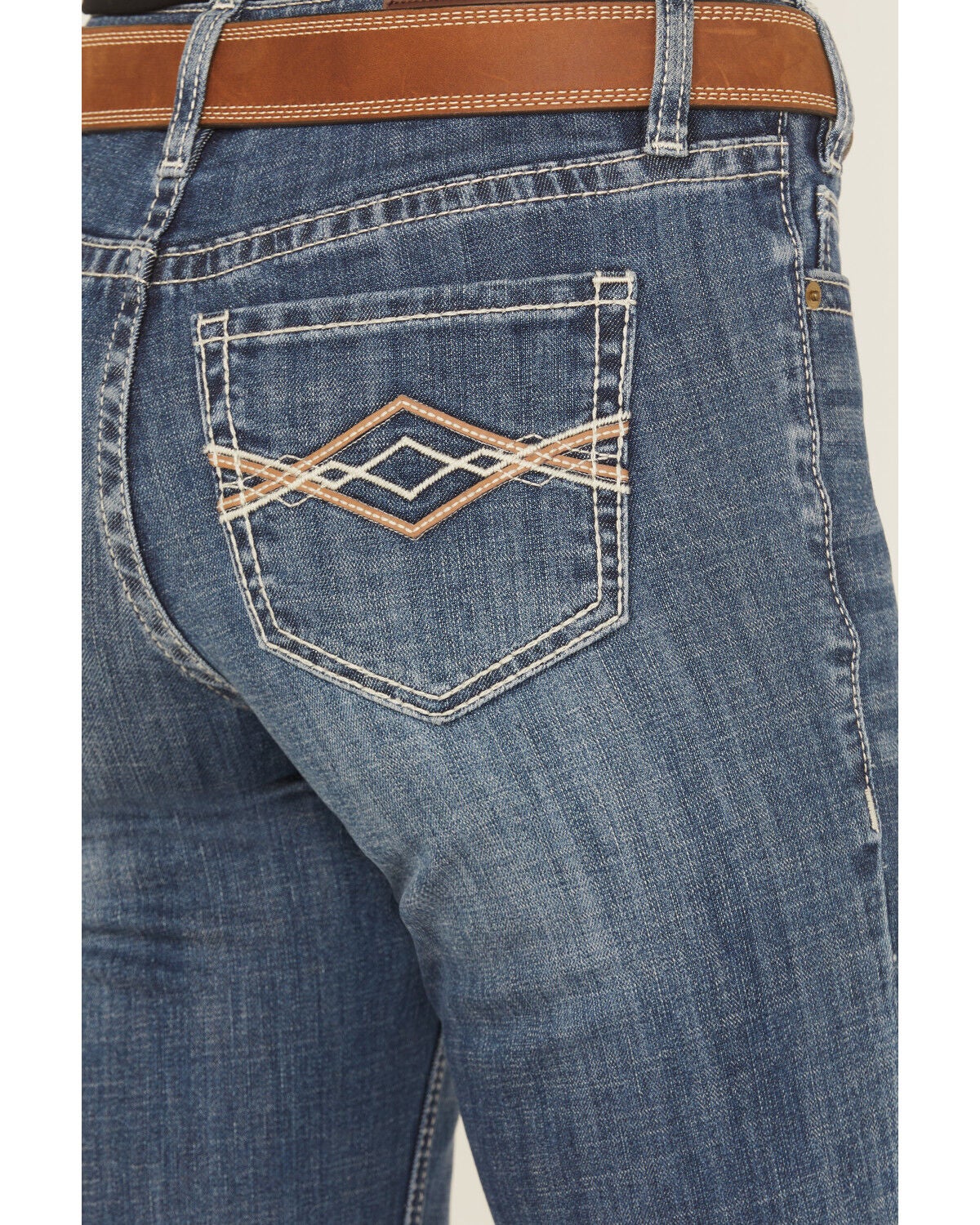 Image #2 - Rock & Roll Denim Women's Medium Wash Trouser Stretch Denim Jeans, Medium Wash, hi-res