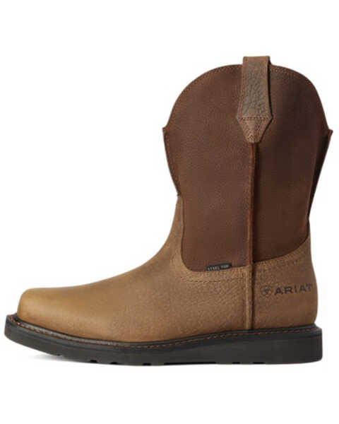 Image #2 - Ariat Men's Rambler Western Work Boots - Steel Toe, Brown, hi-res