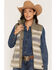 Image #1 - Cinch Women's Quilted Striped Vest, Purple, hi-res