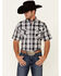 Image #1 - Jack Daniel's Men's Plaid Print Short Sleeve Western Shirt , Black, hi-res