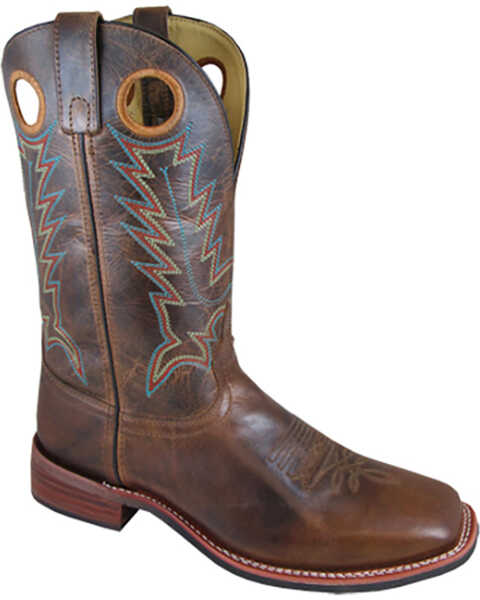 Smoky Mountain Men's Blake Western Boots - Broad Square Toe , Brown, hi-res