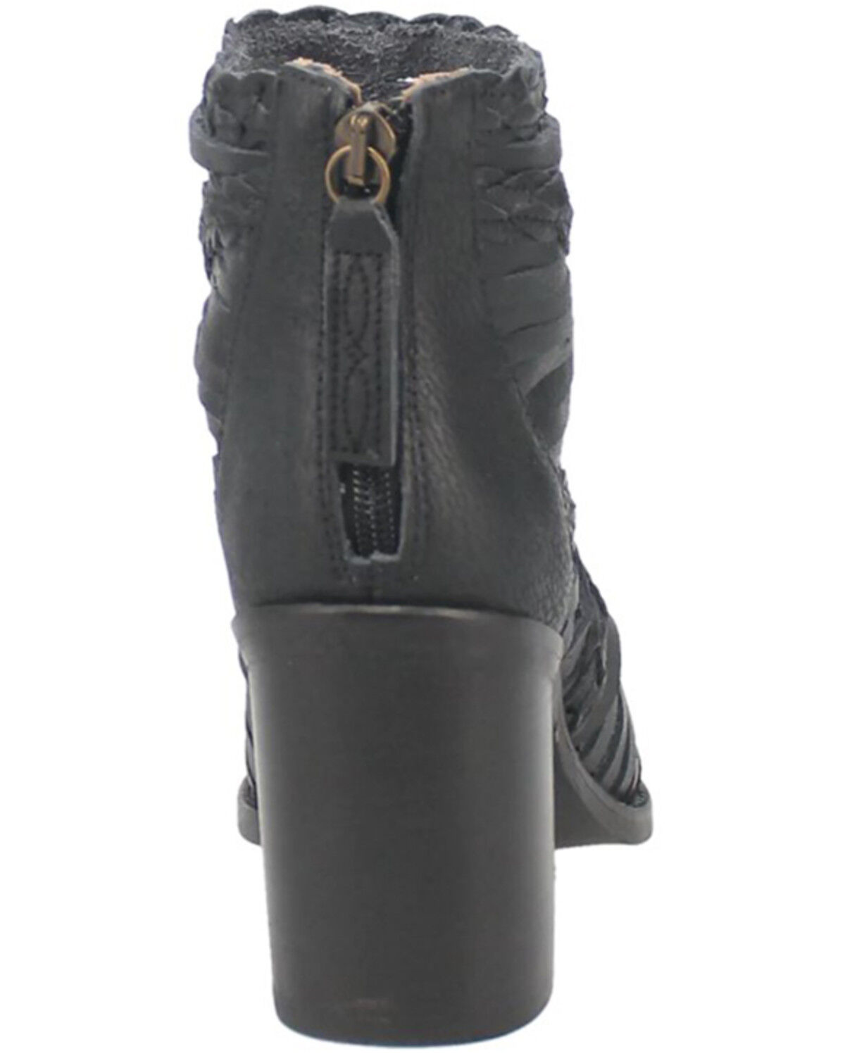 Image #5 - Dingo Women's Jeezy Western Booties - Round Toe, Black, hi-res