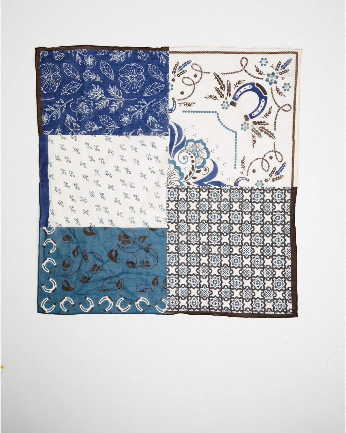 Image #1 - Shyanne Women's Penelope Patchwork Bandana, Blue, hi-res