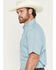 Image #2 - Wrangler Riata Men's Assorted Plaid Print Short Sleeve Button-Down Western Shirt - Big, Multi, hi-res