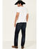 Rock 47 By Wrangler Men's Boogie Woogie Dark Stretch Slim Straight Jeans , Blue, hi-res